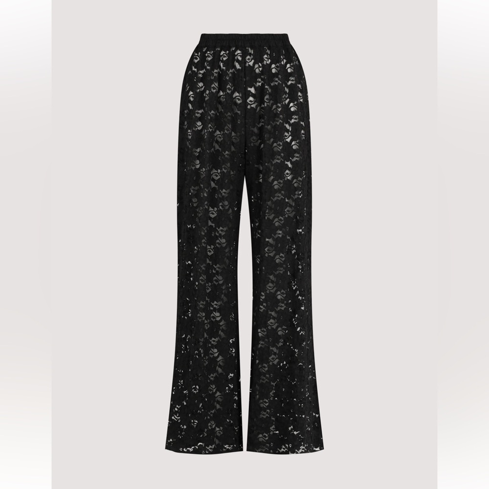DISSH Black Lace Wide Leg Pants